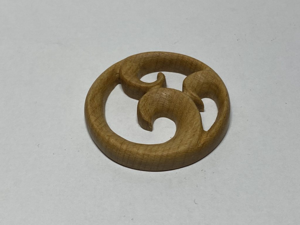 Диск с тремя завитками (бук)